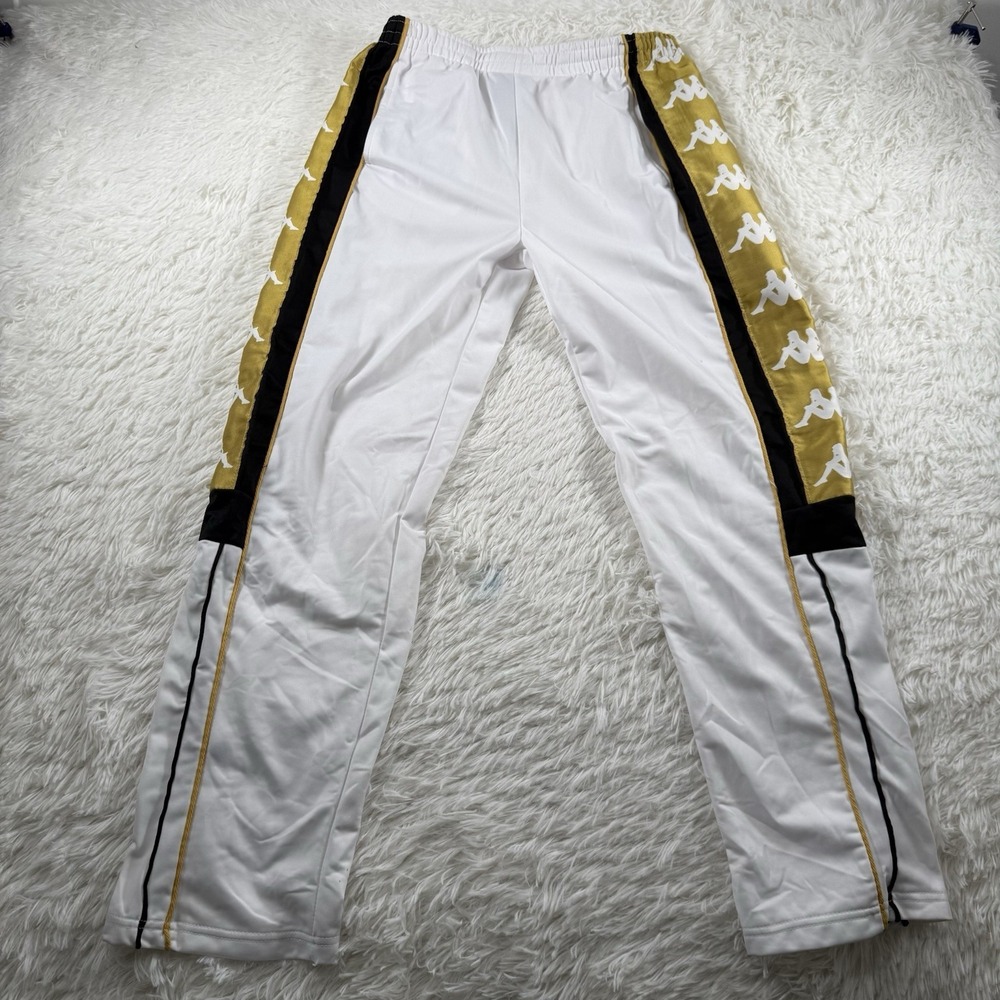 Kappa Sweatpants Men Large Gold Logo Jogger Fit Streetwear Casual Athletic Pants